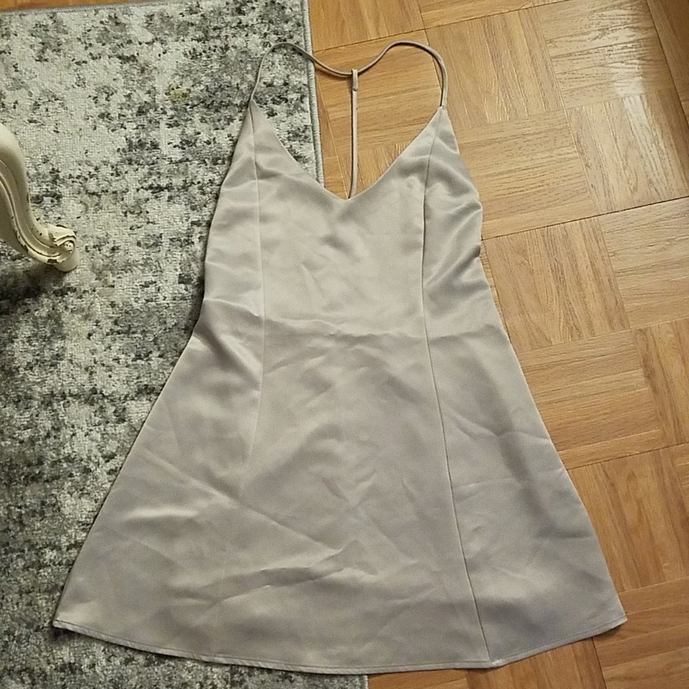 Silver party dress